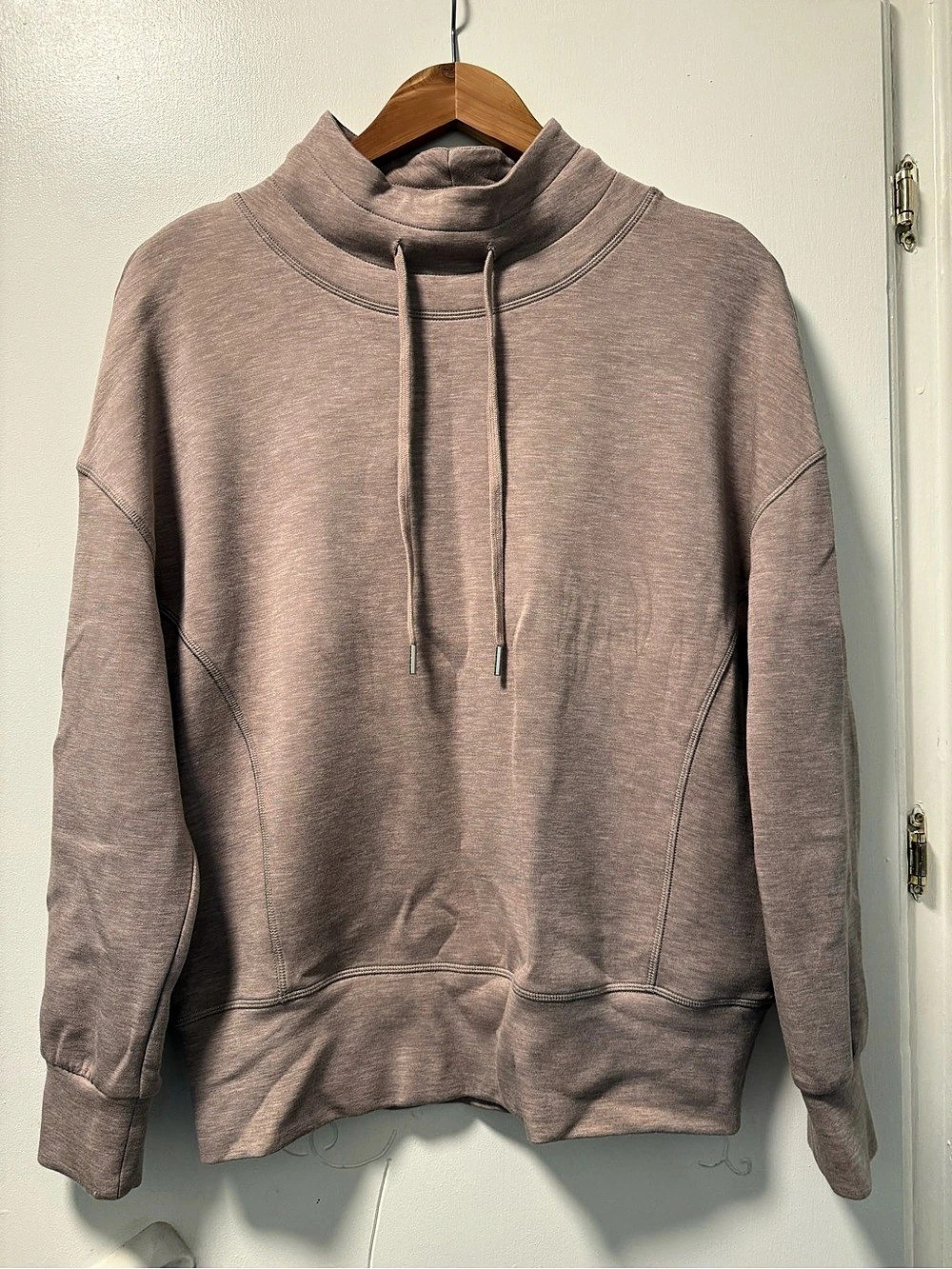 Varley DoubleSoft Funnel Neck Sweatshirt Soft Mocha XS
